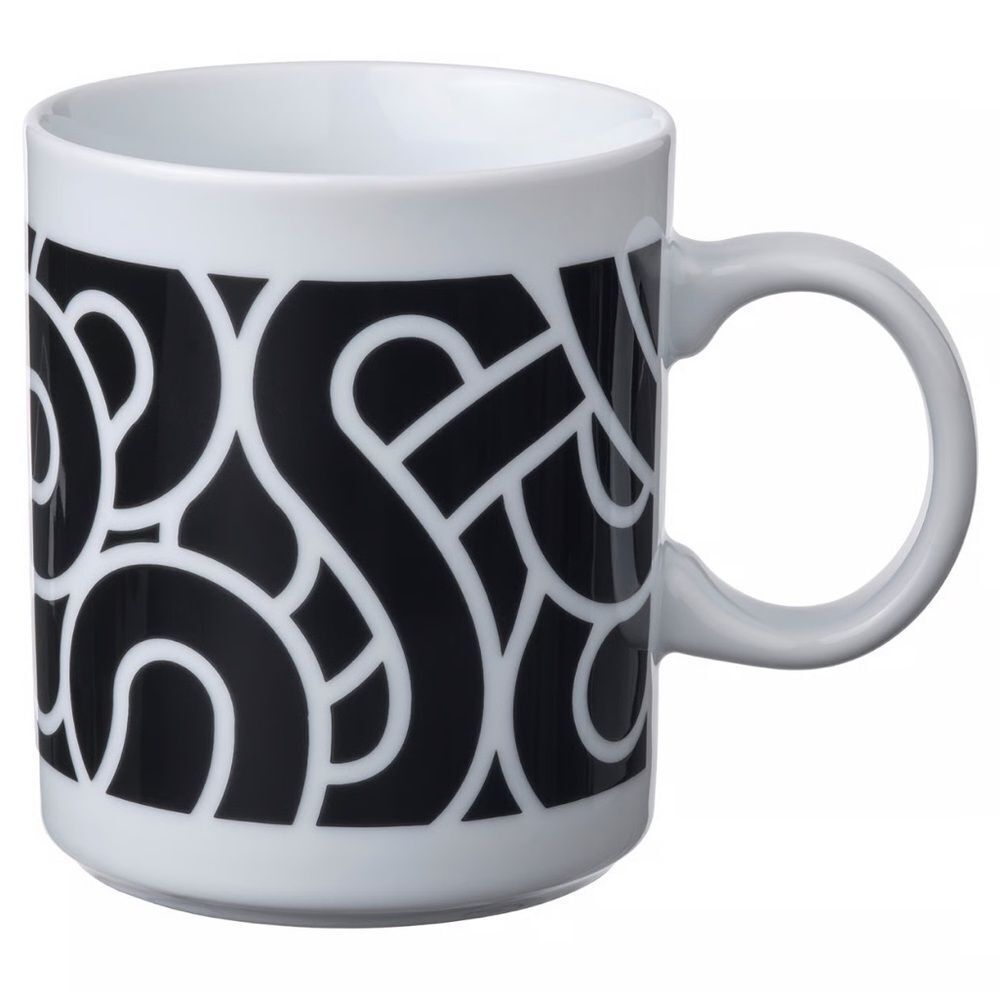 IKEA SÖTRÖNN Black and White Mug Set of 2 - Picture 2 of 5